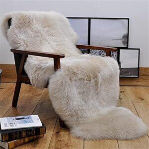 Premium Genuine Sheepskin Rug Linen Real Australia Sheepskin Natural